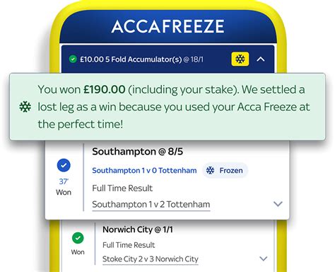 acca freeze skybet|AccaFreeze: Everything you need to know about Sky Bet’s new .